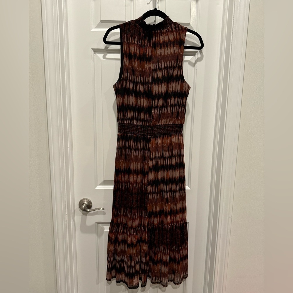 Evereve Gretta Mock Neck Midi Dress | medium
Tiedye tribal brown modern … - Picture 5 of 9